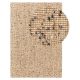 Jutaszőnyeg Sam natural 15x15 cm Mintadarab