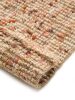 Jutaszőnyeg Sam natural/red 15x15 cm Mintadarab