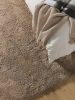 Shaggy rug Soda Beige 15x15 cm Sample