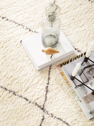 Shaggy rug Benno Cream 140x200 cm
