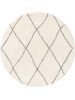 Shaggy Round Rug Benno Cream ø 160 cm round