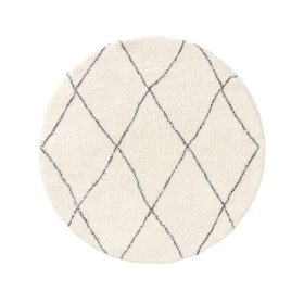 Shaggy Round Rug Benno Cream ø 160 cm round