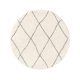 Shaggy Round Rug Benno Cream ø 160 cm round