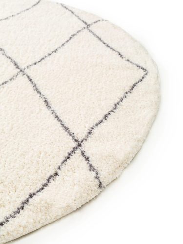 Shaggy Round Rug Benno Cream ø 160 cm round