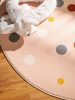 Gyerekszőnyeg Juno Multicolour/Pink o 120 cm kerek