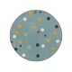 Gyerekszőnyeg Juno Multicolour/Blue o 120 cm kör alakú