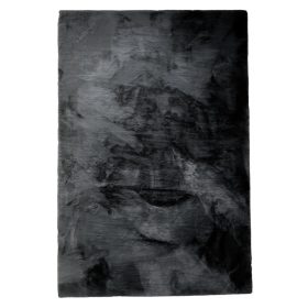 Fur Rug Dave Charcoal 120x170 cm