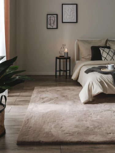 Fur Rug Dave Taupe 150x230 cm