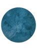 Fur Rug Dave Petrol ø 80 cm round