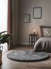Fur Rug Dave Charcoal ø 180 cm rund