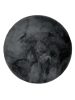 Fur Rug Dave Charcoal ø 80 cm round