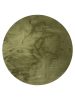 Fur Rug Dave Green ø 120 cm round