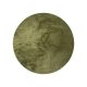 Fur Rug Dave Green ø 120 cm round