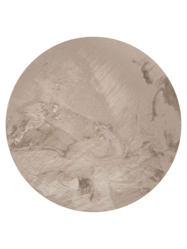 Szőrme szőnyeg Dave Taupe ¸ 120 cm kerek
