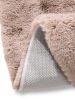 Fur Rug Dave Taupe ø 120 cm round