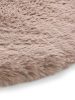 Fur Rug Dave Taupe ø 80 cm round