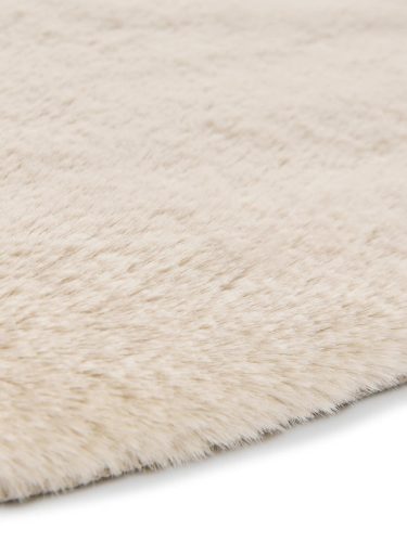 Fur Rug Dave Cream ø 180 cm rund