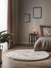 Fur Rug Dave Cream ø 80 cm round
