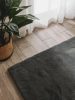 Fur Rug Dave Charcoal 80x240 cm