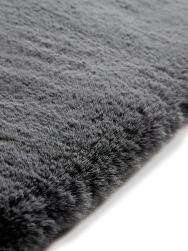 Fur Rug Dave Charcoal 80x240 cm