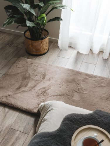 Fur Rug Dave Taupe 80x240 cm