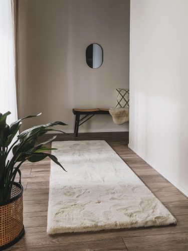 Fur Rug Dave Cream 80x240 cm