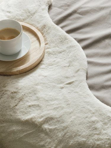 Faux Fur Dave Cream 60x90 cm