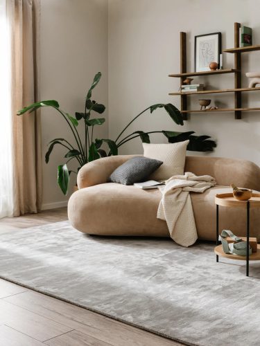 Viscose Rug Nela Grey 200x300 cm