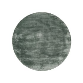 Viscose Rug Round Nela Light Green ø 120 cm round