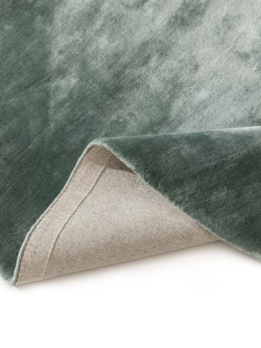 Viscose Rug Round Nela Light Green ø 120 cm round