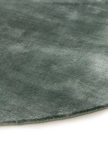 Viscose Rug Round Nela Light Green ø 120 cm round