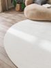 Viscose Rug Round Nela Ivory ø 120 cm round
