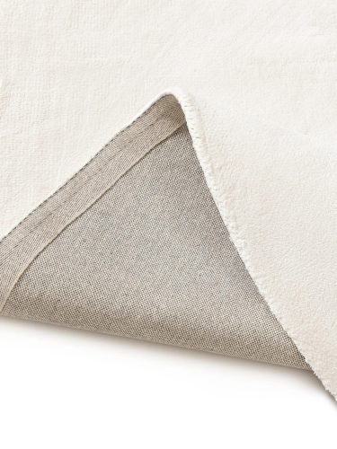 Viscose Rug Round Nela Ivory ø 120 cm round