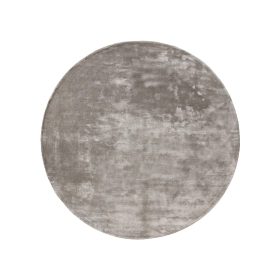 Viscose Rug Round Nela Grey ø 120 cm round