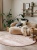 Viscose Rug Round Nela Rose ø 120 cm round
