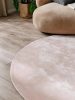 Viscose Rug Round Nela Rose ø 120 cm round