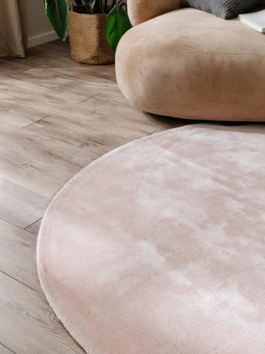 Viscose Rug Round Nela Rose ø 120 cm round