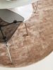 Viscose Rug Round Nela Taupe ø 200 cm round