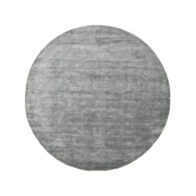 Viscose Rug Round Nela Light Blue ø 200 cm round