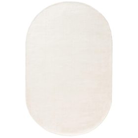 Viscose Rug Oval Nela Ivory 150x230 cm