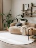 Viscose Rug Oval Nela Ivory 150x230 cm