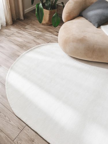 Viscose Rug Oval Nela Ivory 150x230 cm