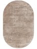 Viscose Rug Oval Nela Taupe 150x230 cm