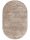Viscose Rug Oval Nela Taupe 150x230 cm