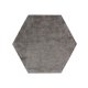 Viszkóz szőnyeg Hexagon Nela Grey 150x170 cm
