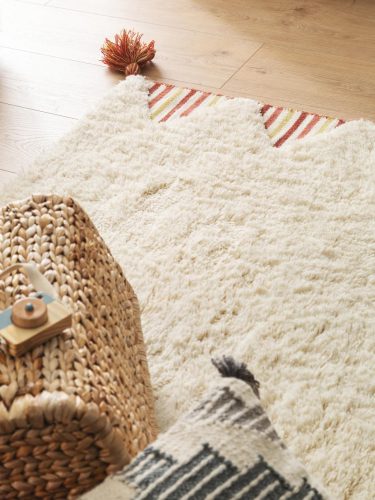 Wool Rug Floki Ivory 80x150 cm