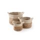 Basket set (3 pcs.) Aylin Cream/Beige ø 110 cm round