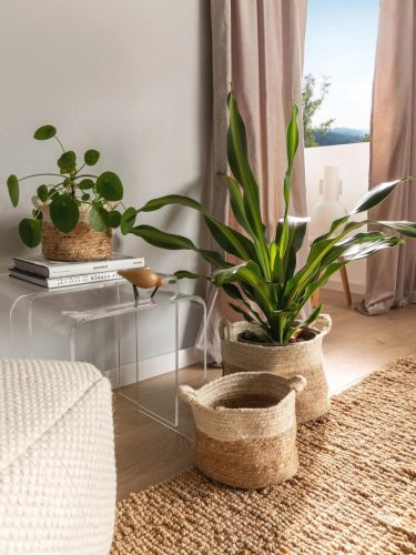 Basket set (3 pcs.) Aylin Cream/Beige ø 110 cm round