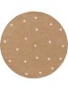 Gyerekszőnyeg Pippa Light Brown 115 cm kerek