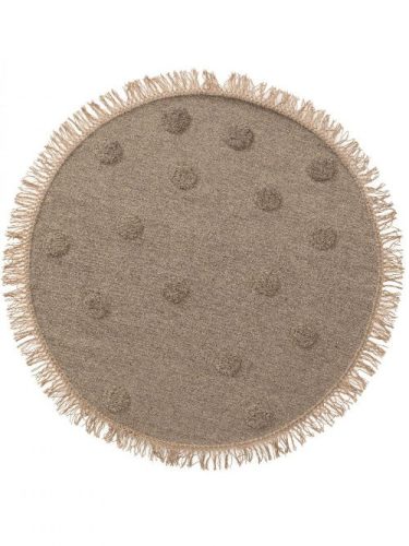 Gyerekszőnyeg Carlson Taupe o 120 cm kerek